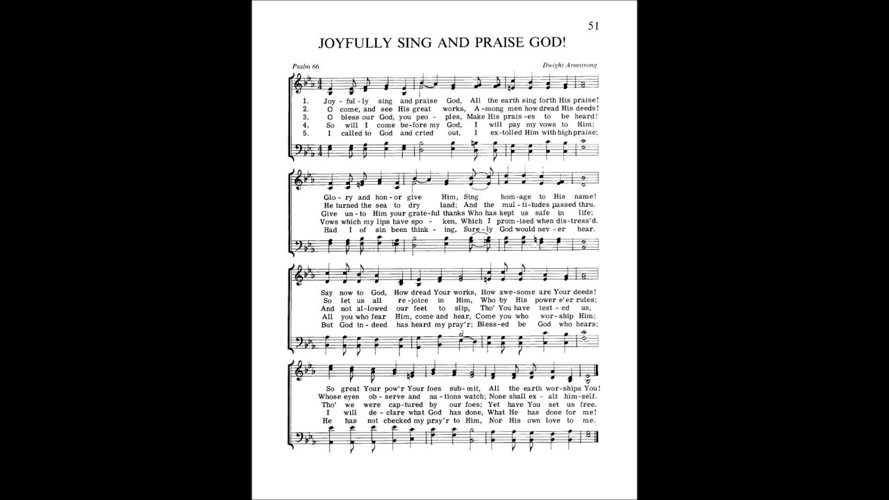 51 Joyfully Sing and Praise God