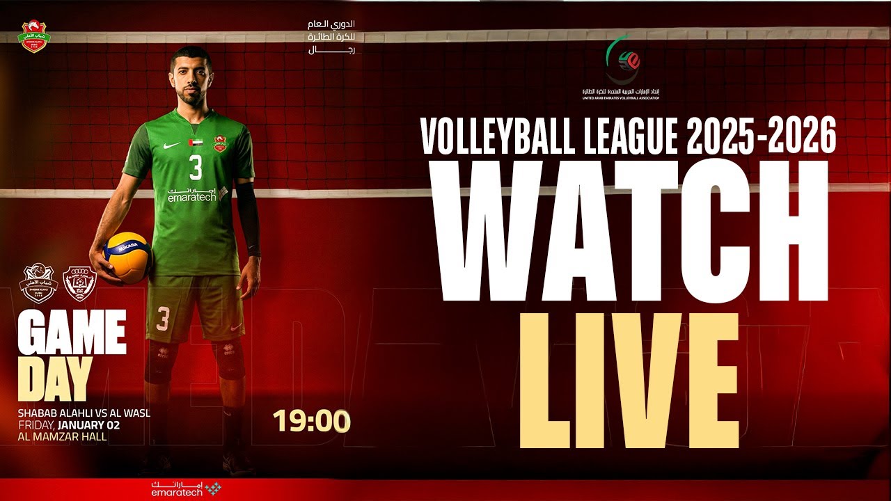 FULL GAME  - SHABAB ALAHLI DUBAI vs AL WASL CLUB | UAE VOLLEYBALL MEN's LEAGUE 2025-2026