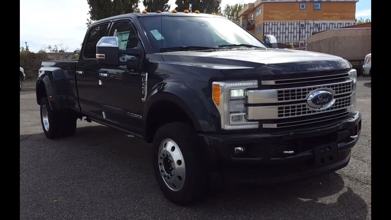 2017 Black Ford Super Duty F-450 4X4 Crew Cab Platinum Review | PG Motors