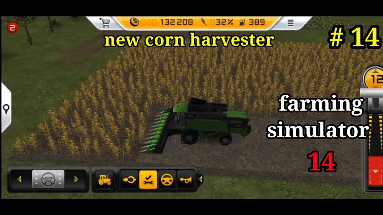 fs 14 corn 🌽 farming || new corn harvest || farming simulator 14 ||