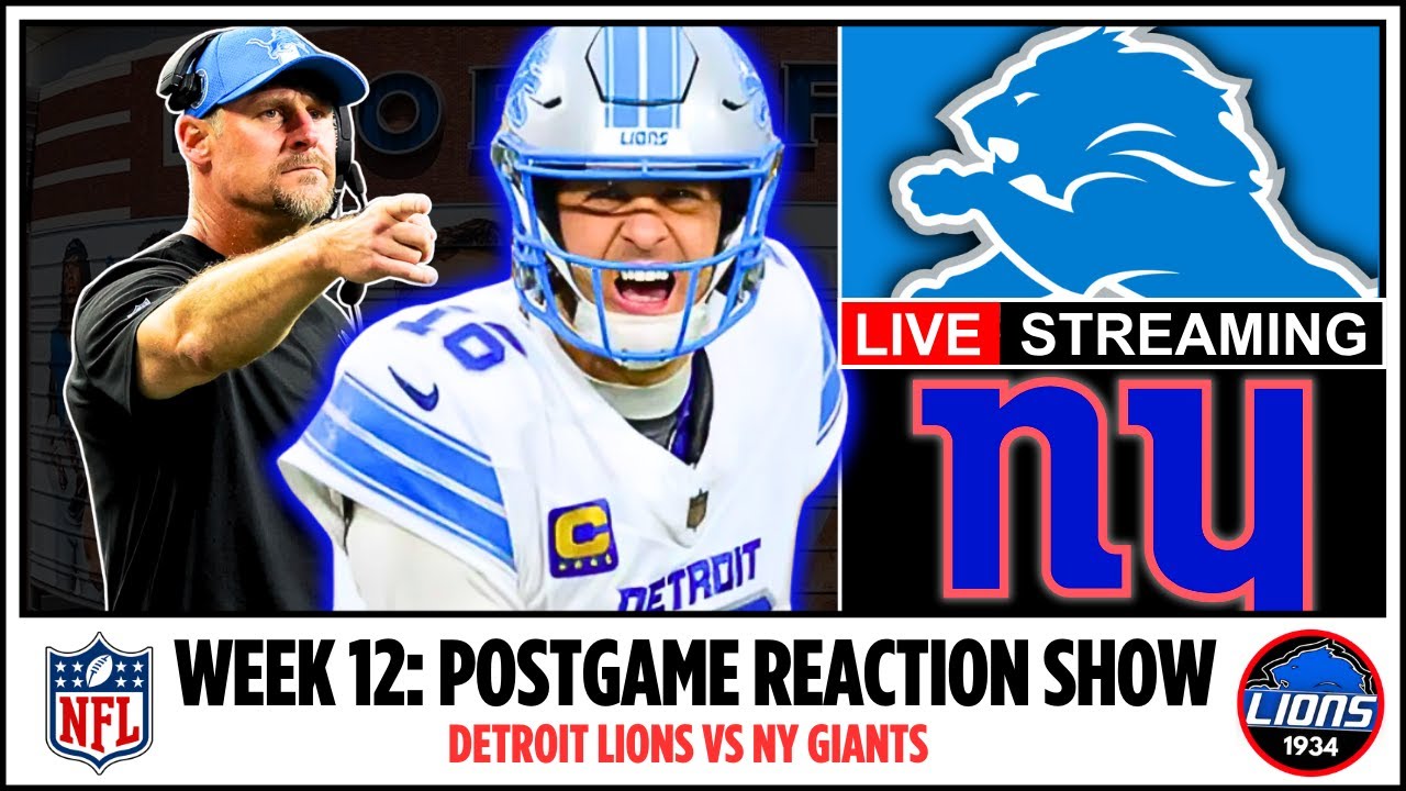 LIONS VS GIANTS Week 12: LIONS Live PostGame Breakdown, LIONS Fan Reaction