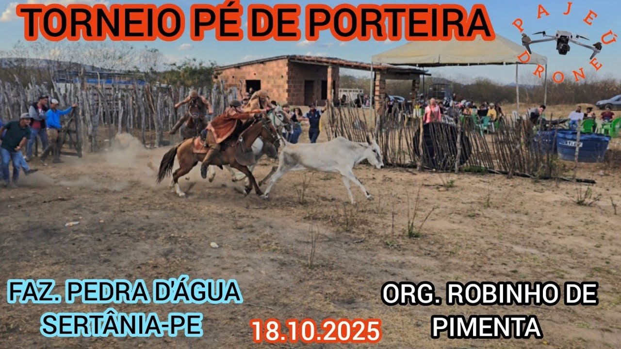(DRONE) TORNEIO PÉ DE PORTEIRA FAZ. PEDRA D'ÁGUA SERTÂNIA-PE ORG. ROBINHO DE PIMENTA 