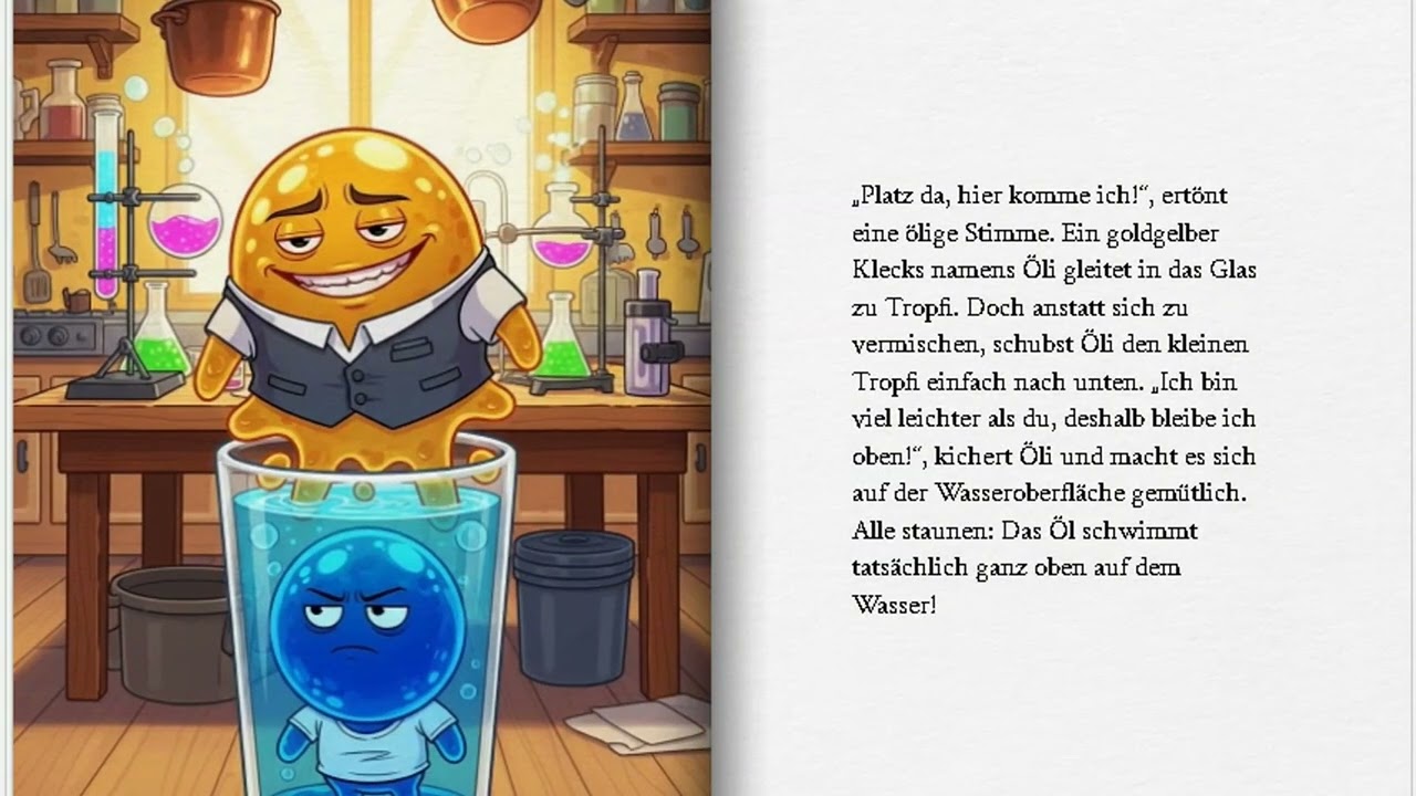 Das Schichten Spektakel German Kindergeschichte wissenschaftlicher Spaß für Kinder