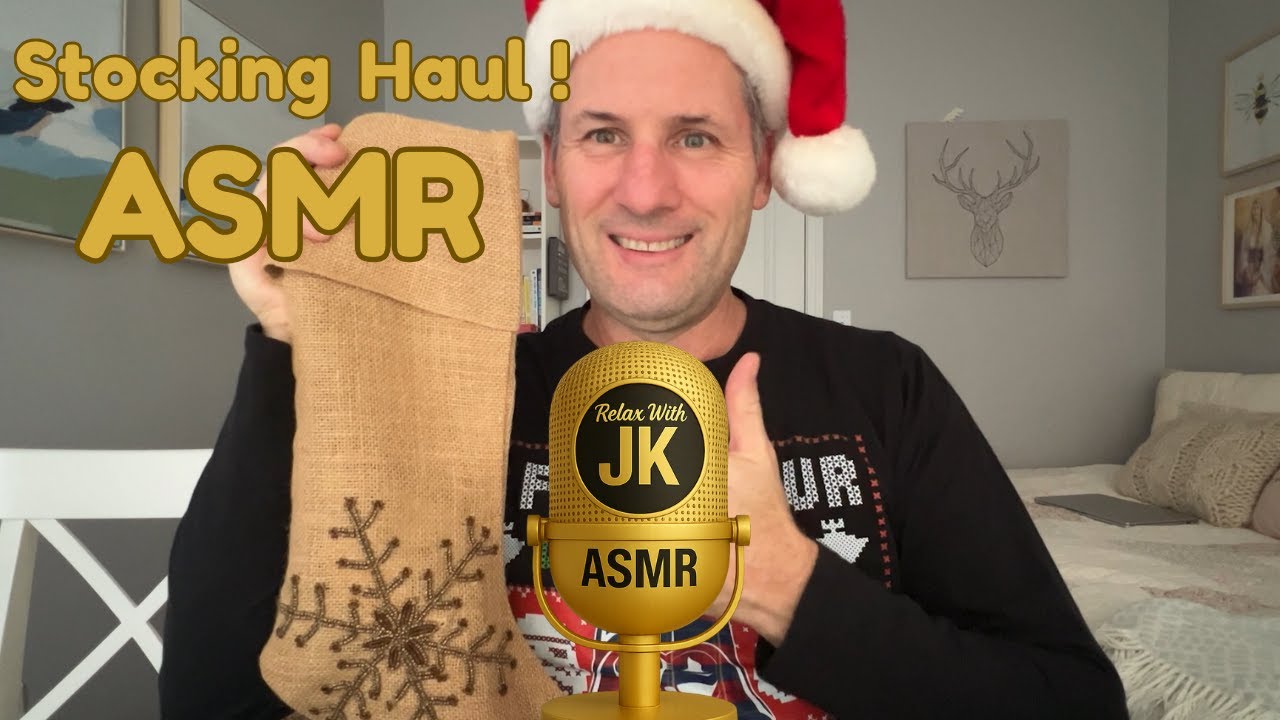 ASMR Christmas Stocking Treat Haul