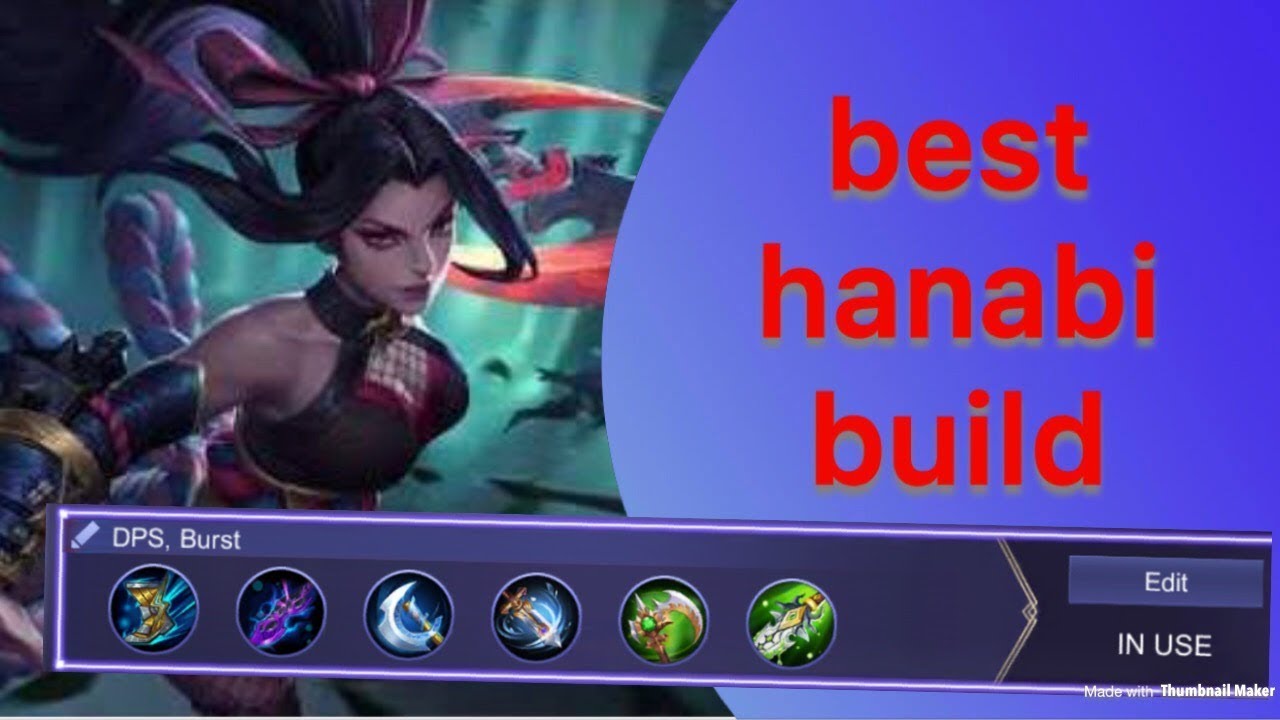 HANABI GAMEPLAY ||DAMAGE+CRIT BUILD ||Mobile legends
