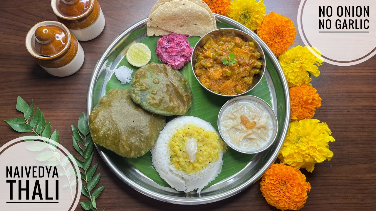 ✨No Onion No Garlic Naivedya Thali | Ganesh Chaturthi Special |Maharashtrian Bhog Recipes 🙏