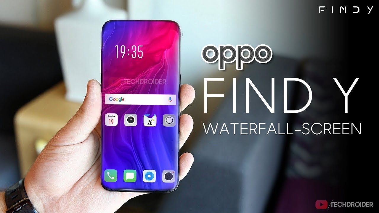 Oppo Find Y with Waterfall Screen - FIRST LOOK!!!