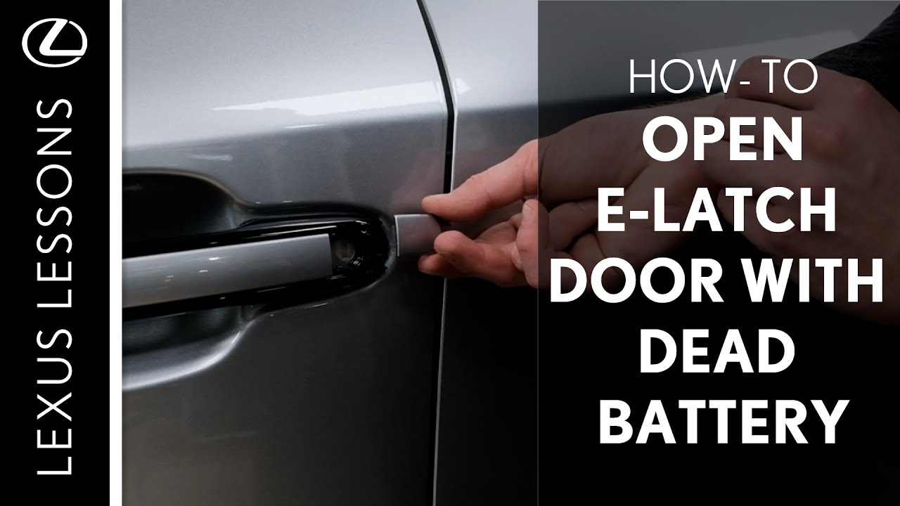 Lexus Lessons: How To Open Your Lexus E-Latch Door With A Drained Battery | Performance Lexus