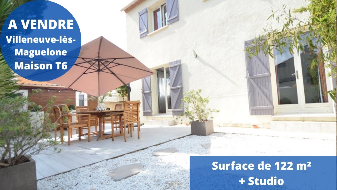 A vendre - Maison T6 avec studio - Villeneuve-lès-Maguelone