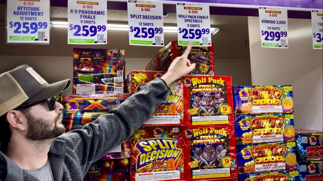 PHANTOM FIREWORKS STORE TOUR & PRICES 2025 - SHOPPING + DEMO