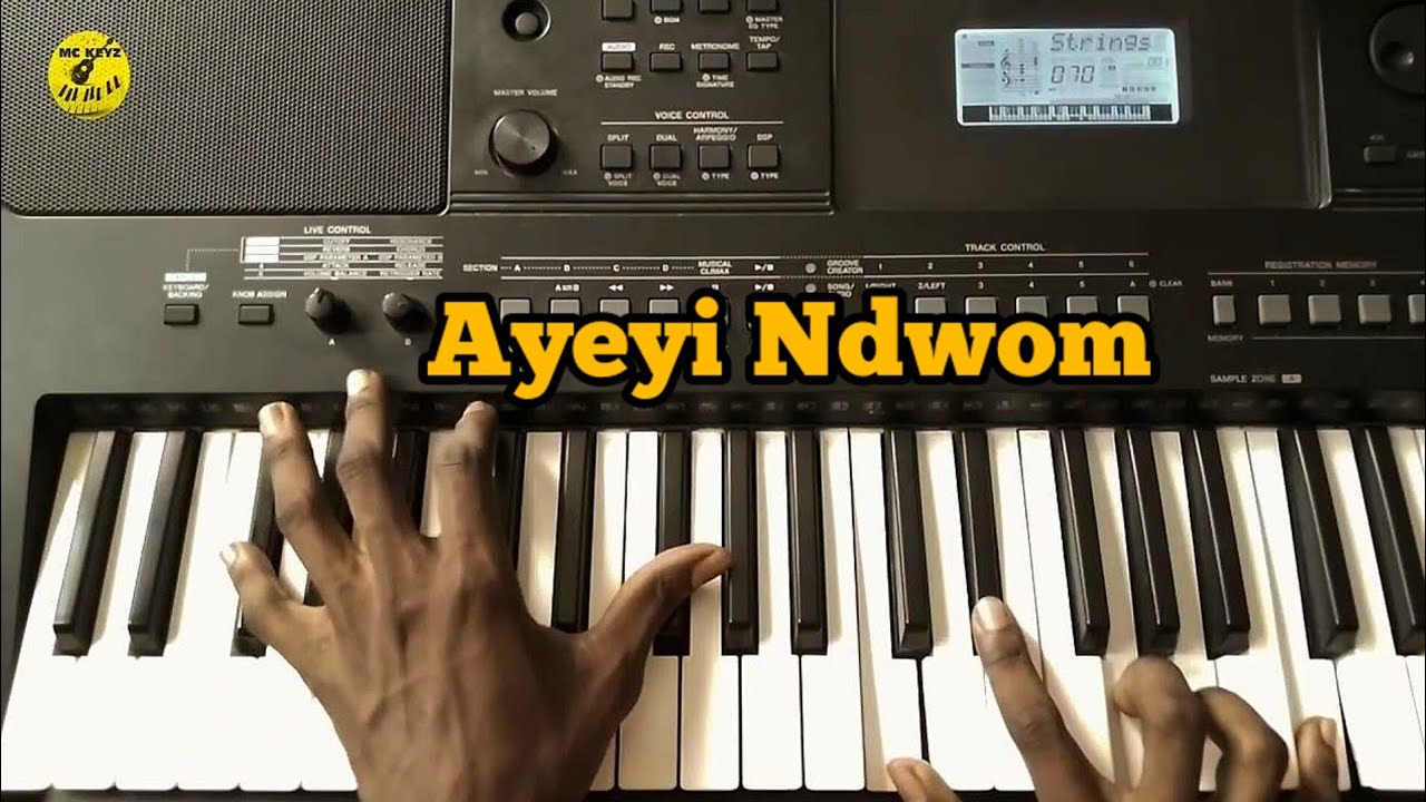 How to play Ayeyi ndwom with passing Cords | key C | @mckeyzofficial6356