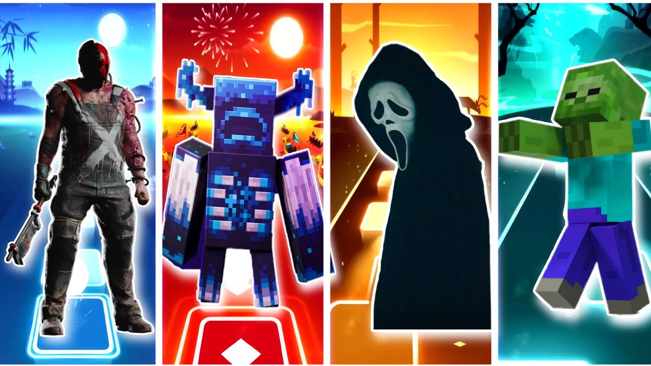 HELLOWEEN VS MINECRAFT TILES HOP BATTLE