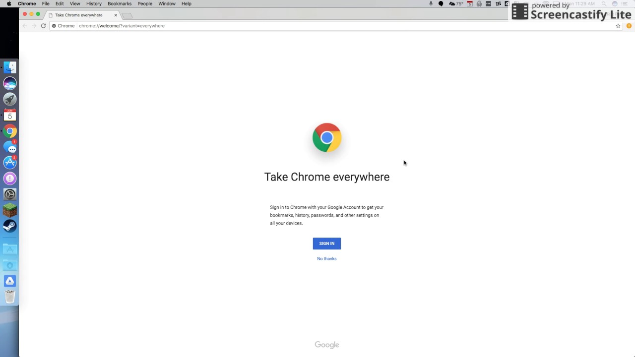 Managing multiple instances of Google - Mac