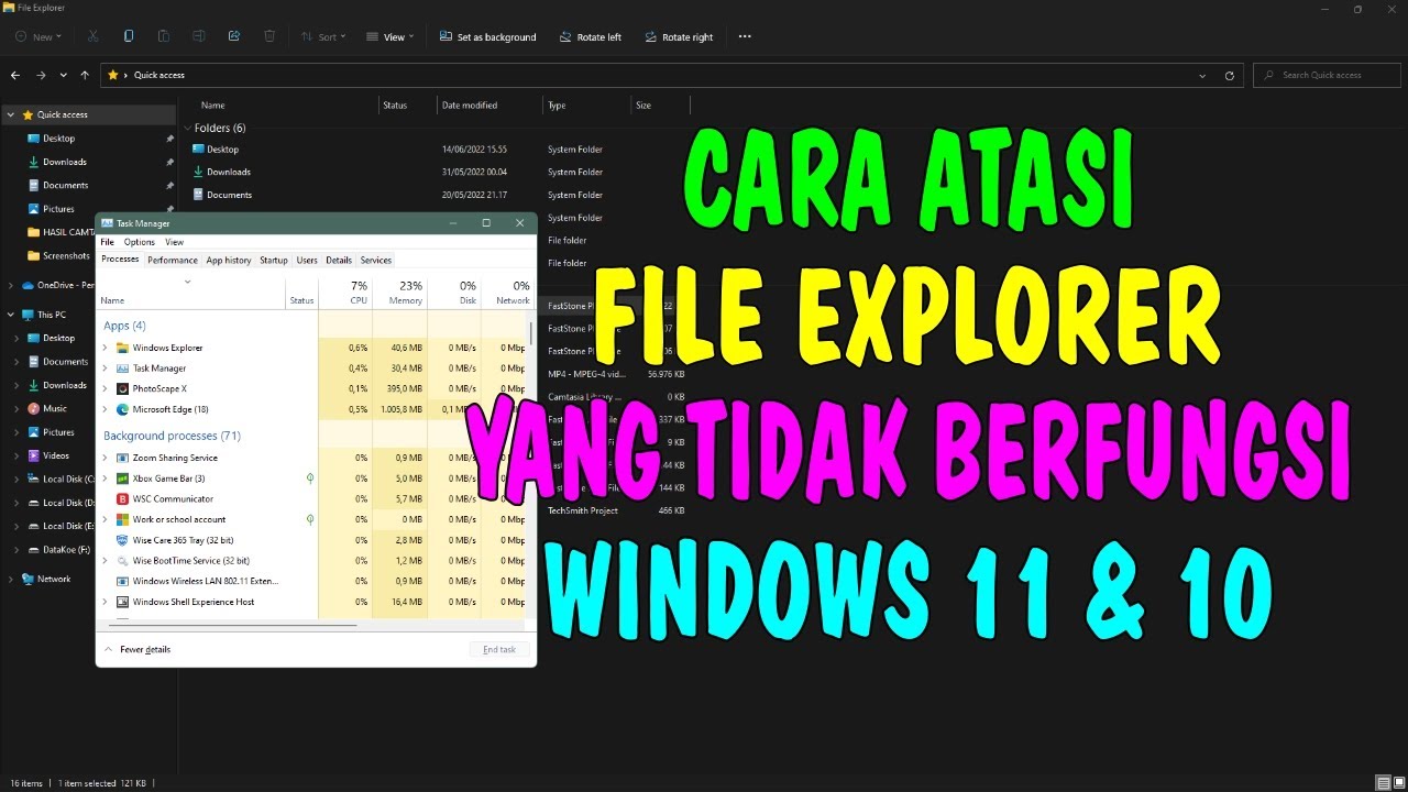 Cara Atasi File Explorer Yang Tidak Berfungsi di Windows 11 dan 10