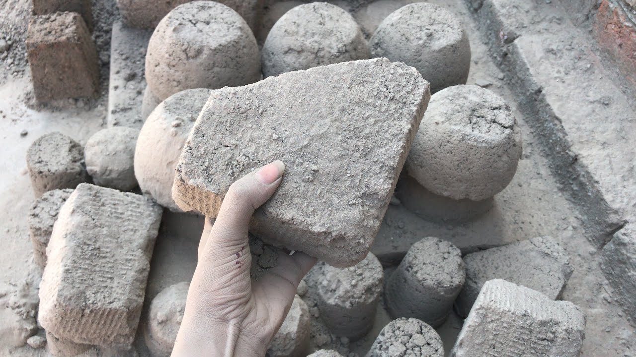 Crumbling video of pure silky sand cement full  dry floor crumbling🔥relaxing video