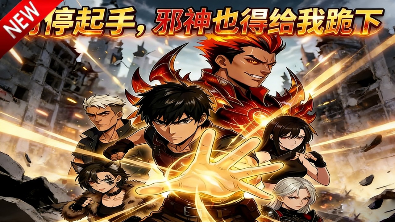 💥【新番上线】穿越灾变末世，觉醒时间叠加金手指，一路逆袭终结大灾变！《时停起手，邪神也得给我跪下！》全集 Multi SUB #热血 #漫剧 #动漫魔女