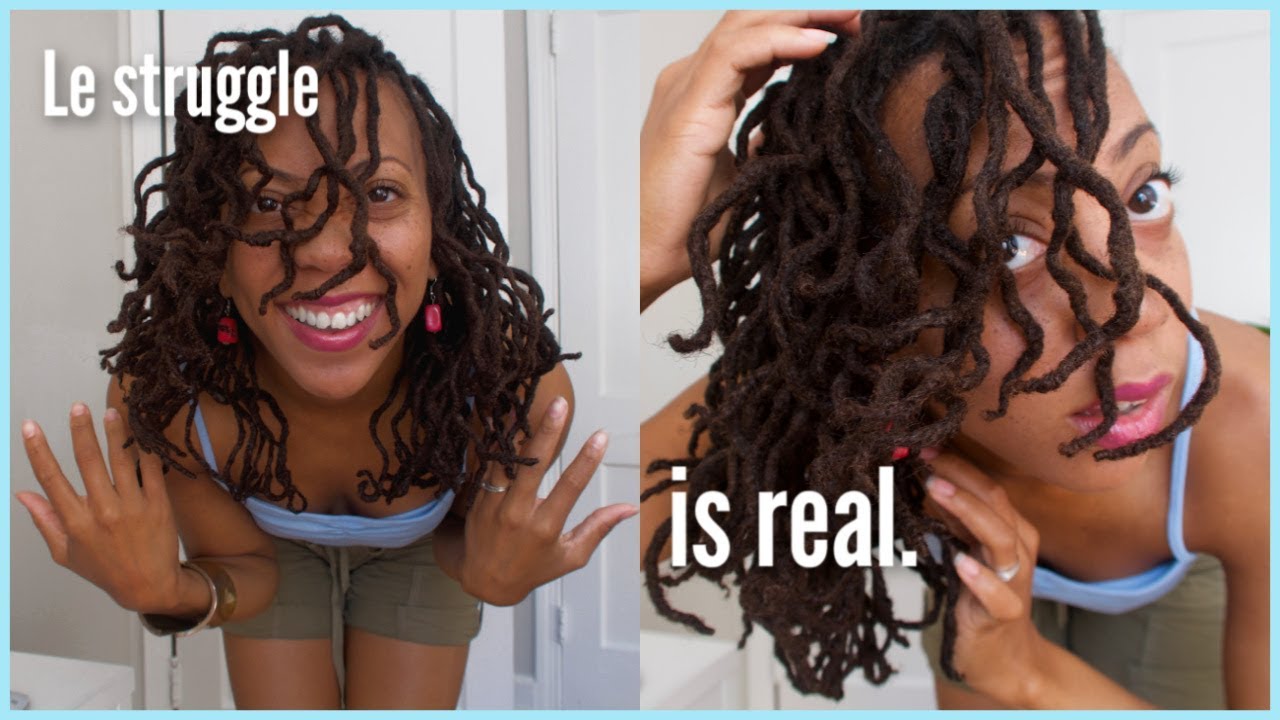*le struggle* 😩 ⇢ BIGGEST Challenges While Growing my MEDIUM LENGTH Locs