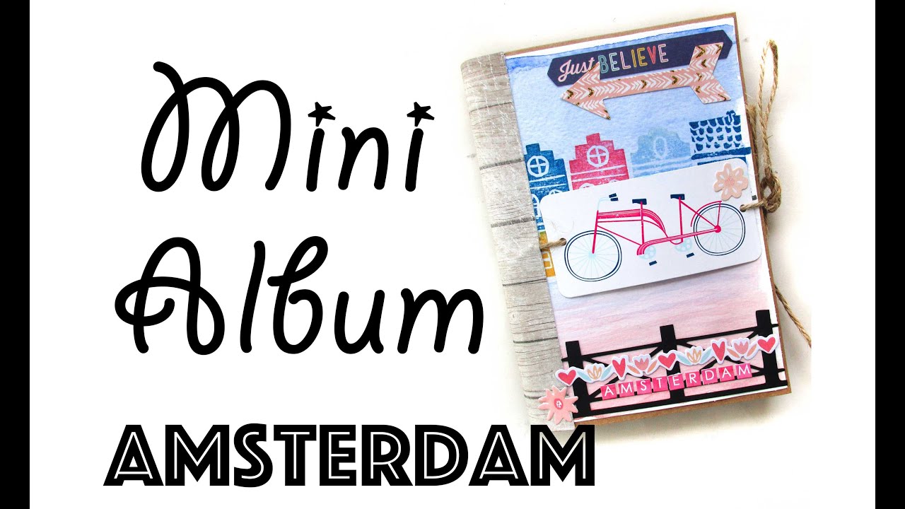 SCRAPBOOKING Mini album Enveloppe Amsterdam  !