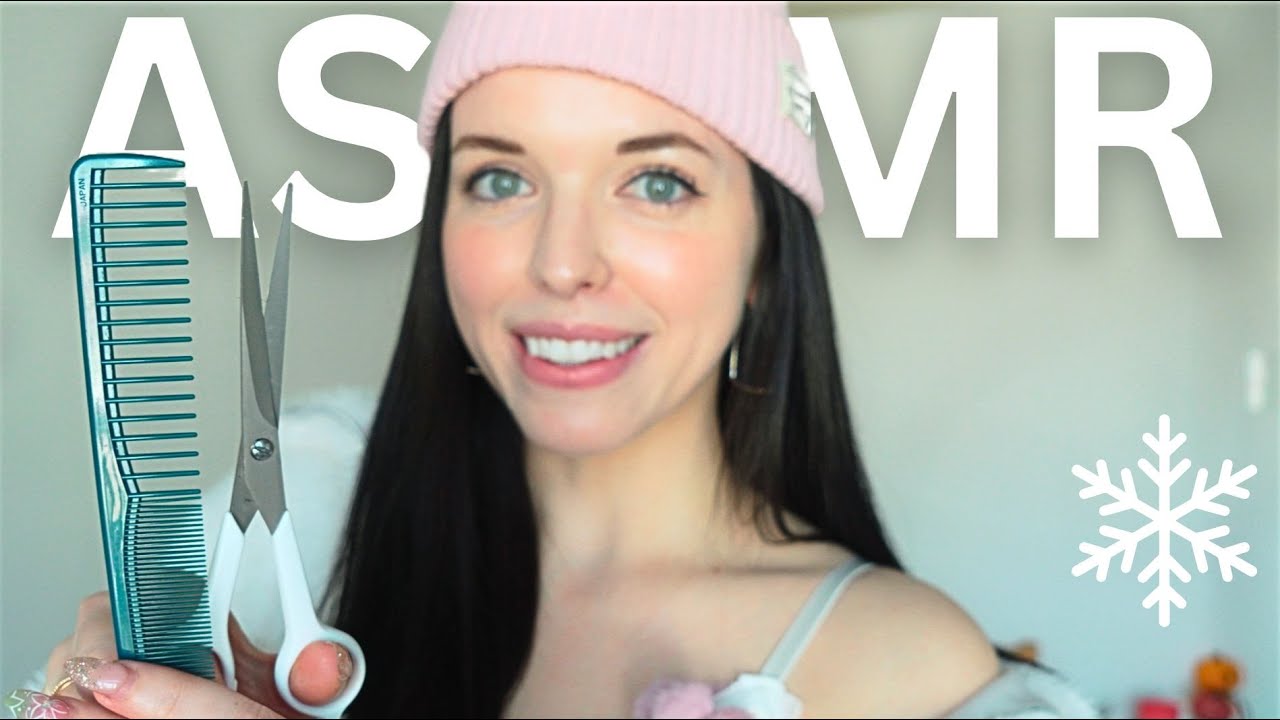 ASMR Relaxing Haircut Roleplay ✂️ Snowy Salon and Sleep Immediately! ❄️
