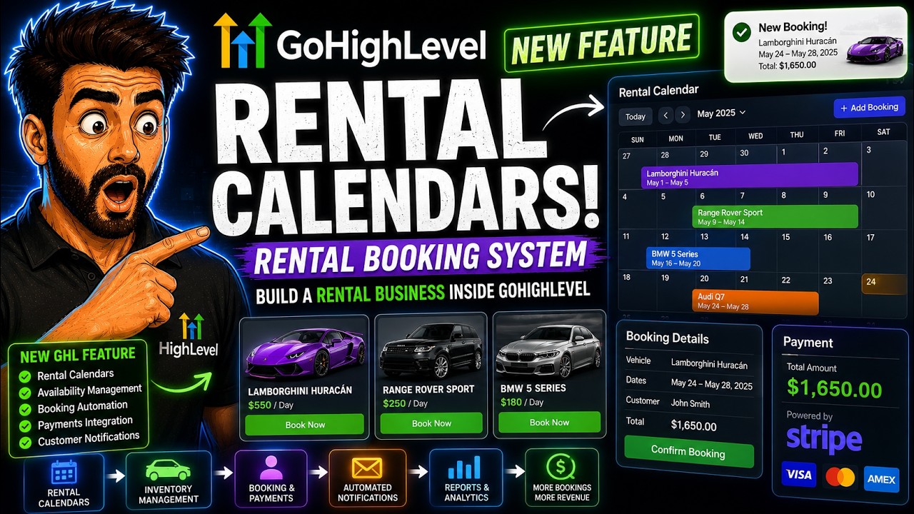 How To Set Up Rental Calendars In GoHighLevel