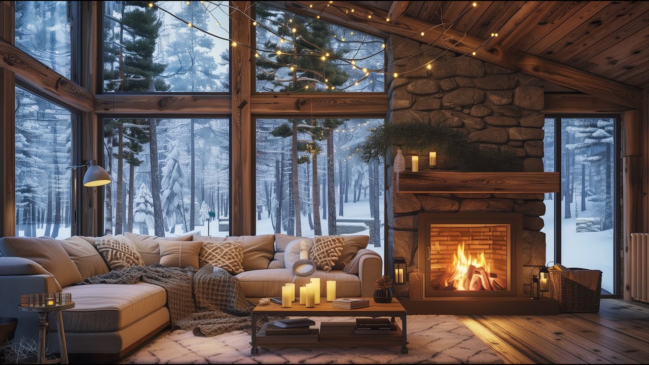 Cozy Scandinavian Cabin ❄️ Fireplace & Piano for Calm Evenings