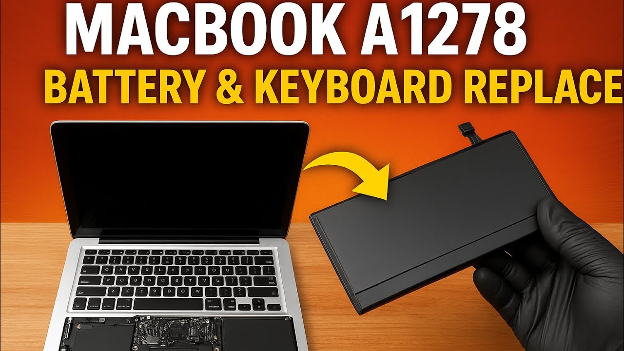 MacBook A1278 Full Service: Keyboard & Battery Replacement