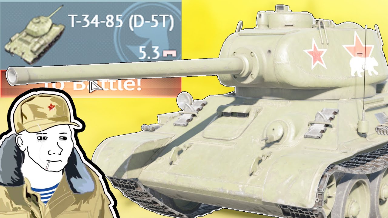 T34-85(D5T) Is A Soviet Bias on Fire 💀