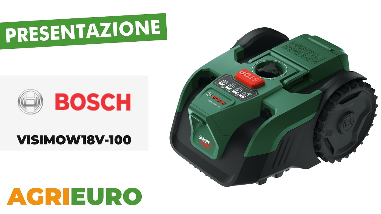 Bosch VISIMOW18V-100 - Robot Tagliaerba - Senza impianto - Presentazione