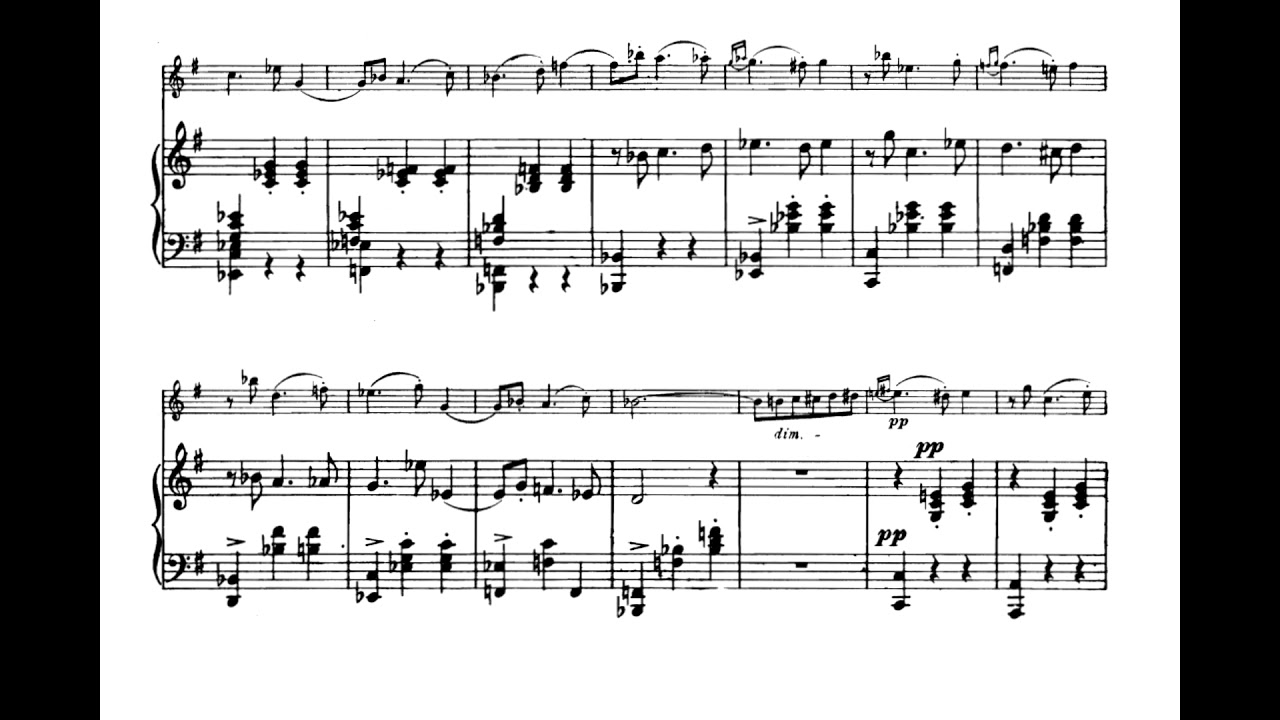Schön Rosmarin (F. Kreisler) Score Animation