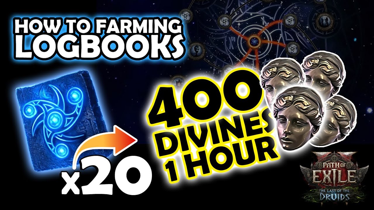 [PoE2] 400 Divines in 1 Hour?! Farming 20 Logbooks Did THIS !!