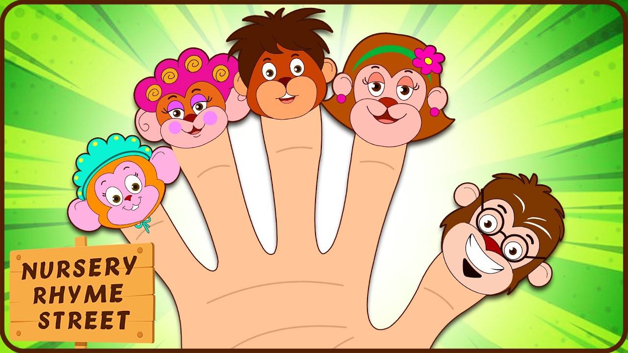Monkey Finger Family + More Baby Songs by Nursery Rhyme Street