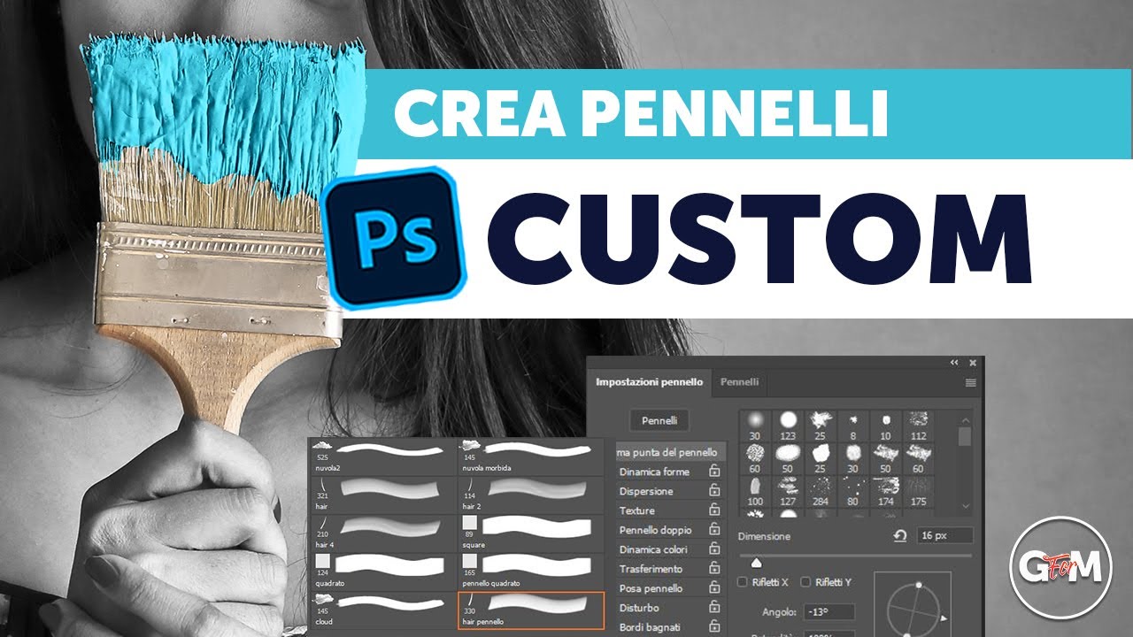 🎨 Come creare PENNELLI PERSONALIZZATI Custom in pochissimo tempo | Photoshop