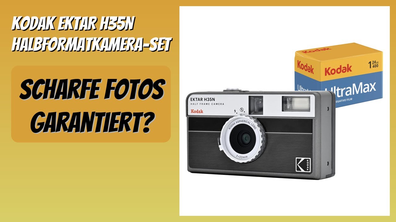 BEWERTUNG (2026): KODAK EKTAR H35N Halbformatkamera-Set. Infos