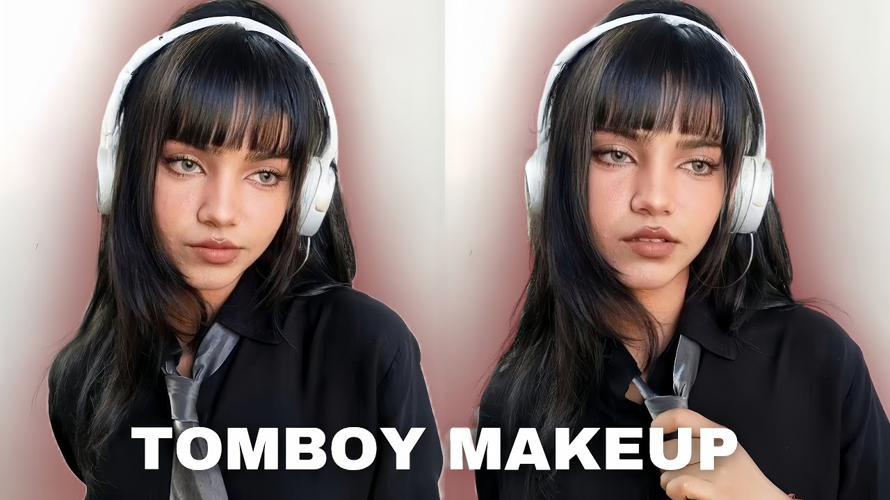 DOUYIN TOMBOY MAKEUP ON BROWN SKIN | SOFT MASCULINE LOOK TUTORIAL