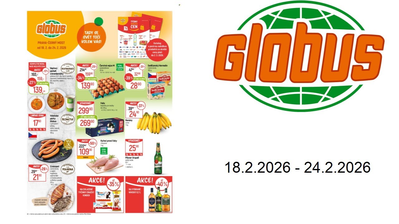 Leták Globus - 18.2.2026 - 24.2.2026