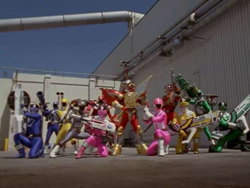 Power Ranger Fuerza del Tiempo y A la velocidad de la luz team-up | Transformación y Batalla