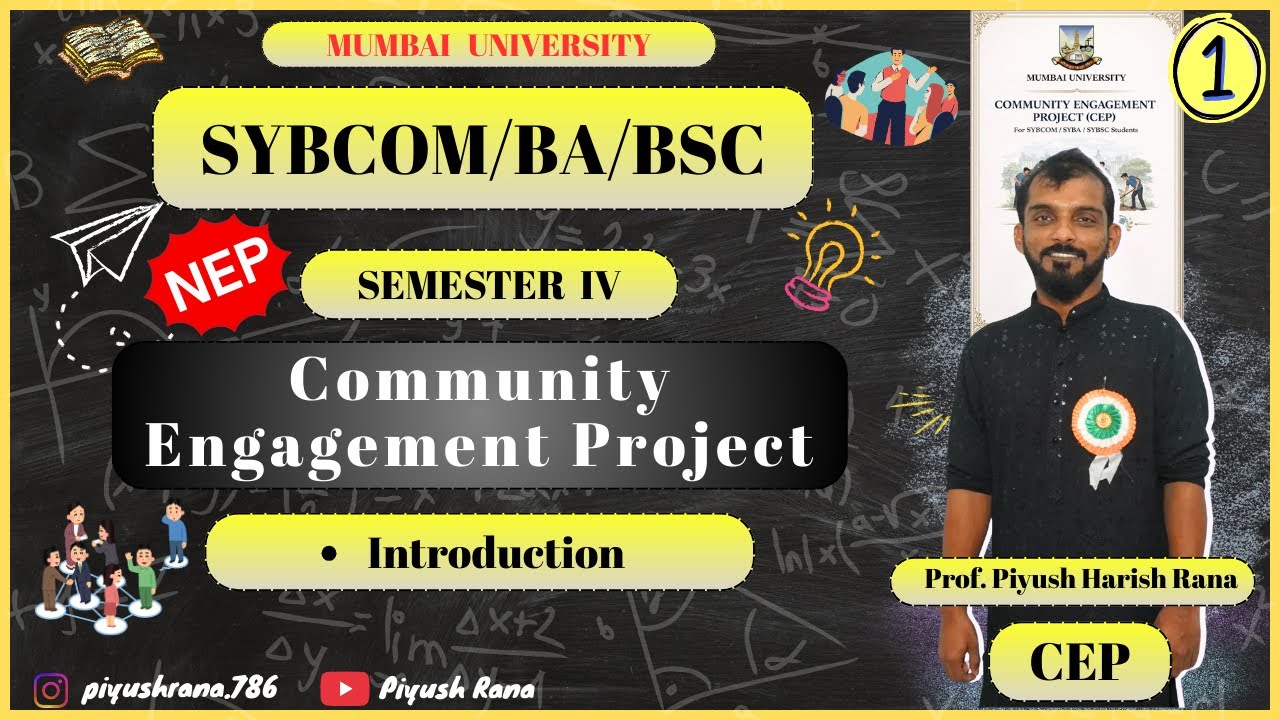 CEP | Introduction | SYBCom / SYBA / SYBSc Sem 4 | NEP | &ndash; Community Engagement Project | Lec 1