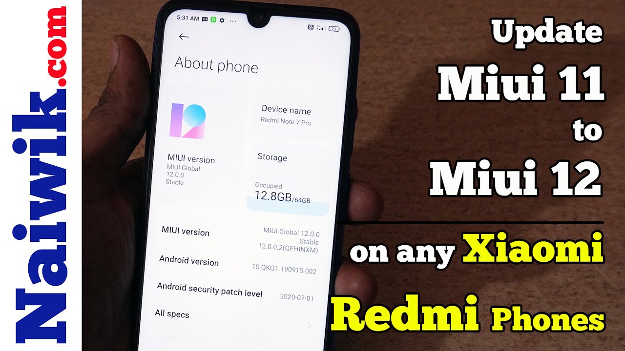 Как обновить MIUI 11 до MIUI 12 на любом смартфоне Xiaomi Redmi || Redmi Note 7 Pro