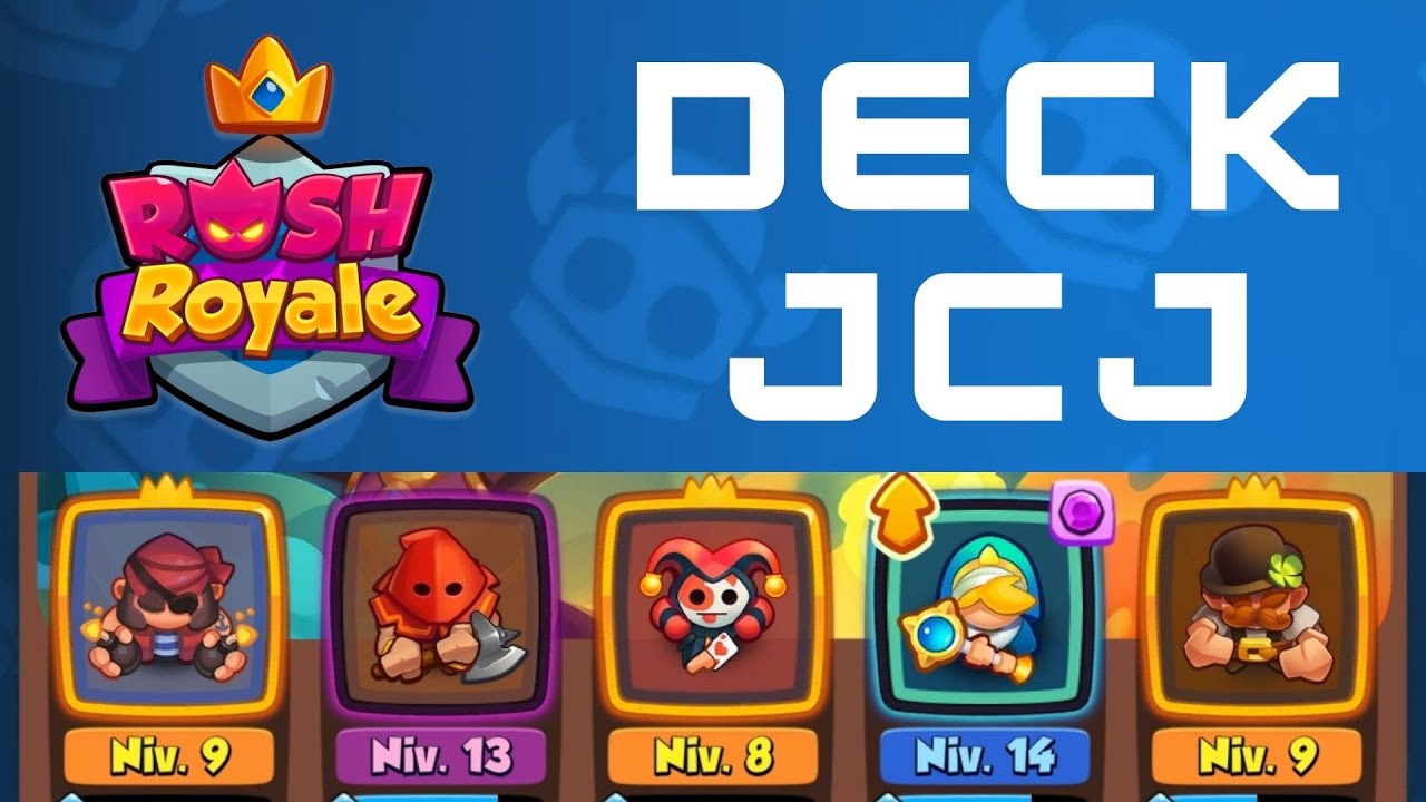 Rush Royale deck JCJ corsaire, bourreau, arlequin, pretresse, cogneur
