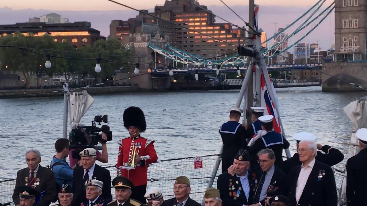 HMS Belfast VE Day 2018 Sunset