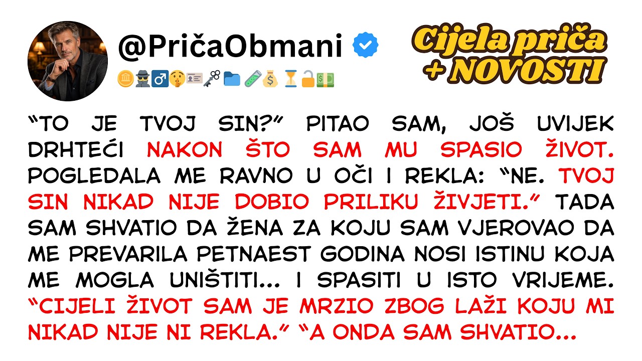 Njezin sin se gušio pred mojim očima  Kad sam joj vidio lice, sve se vratilo