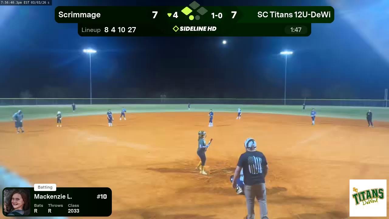 SC Titans 12U-DeWi vs. Scrimmage (2026.03.03)