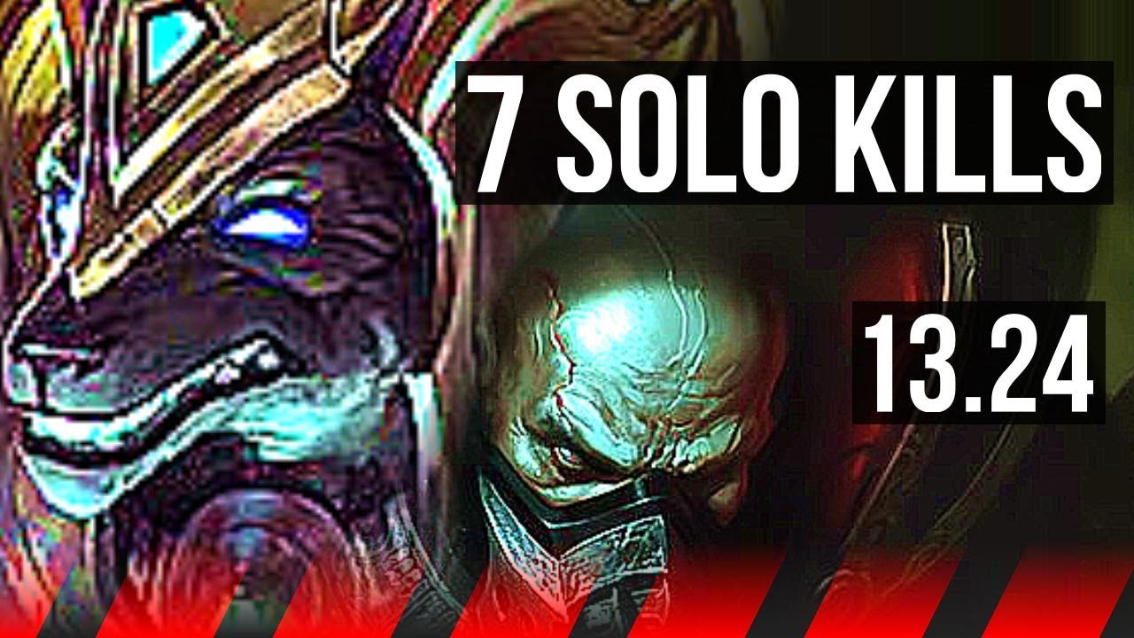 NASUS vs URGOT (TOP) | 7 solo kills, 400+ games, Godlike | NA Master | 13.24