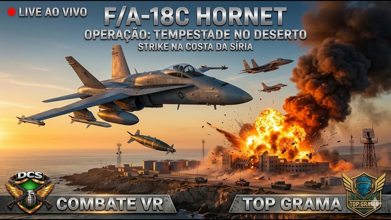 F/A-18C HORNET — MISSÃO DE BOMBARDEIO NO ORIENTE MÉDIO | OPERAÇÃO TEMPESTADE NO DESERTO