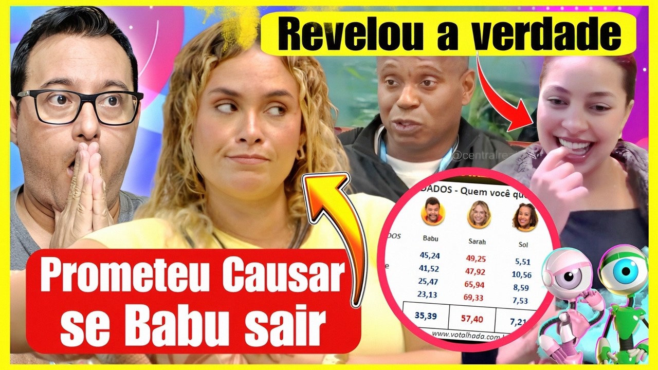 🔥 BBB 26: Participante REVELA TODA VERDADE + Sarah AFIRMA que FICARÁ + Enquetes - 10/02/26