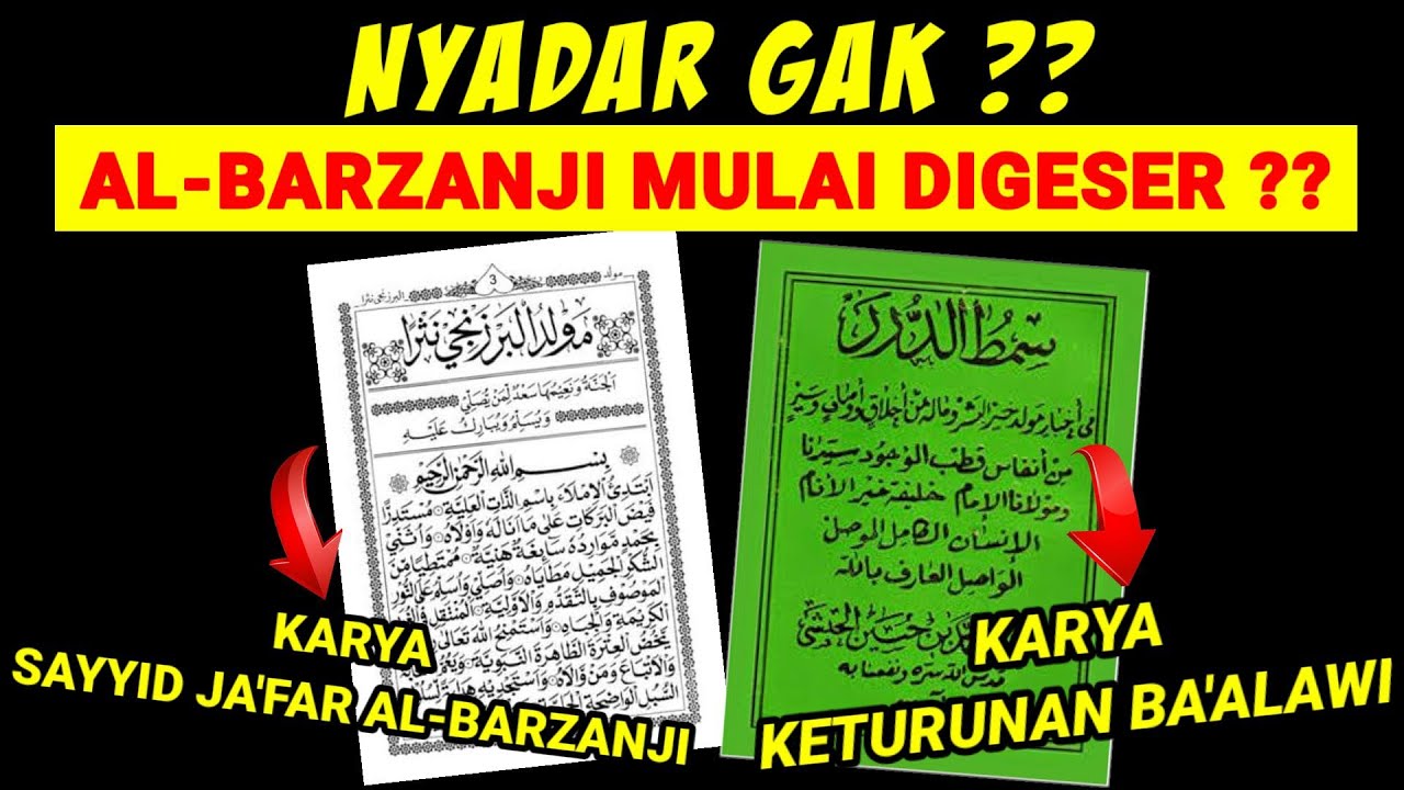 NYADAR GAK ⁉️ MAULID AL-BARZANJI MAKIN KALAH POPULER DENGAN SIMTUD DUROR KARYA KETURUNAN BA'ALAWI ⁉️