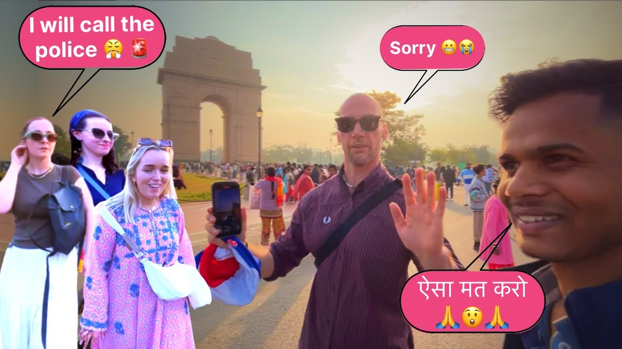 В основном сюда приезжают русские 😍🙏 #delhi #indiagate