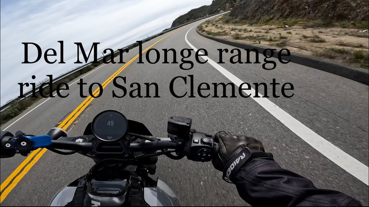 Livewire Del Mar vs Tesla longe range ride to San Clemente