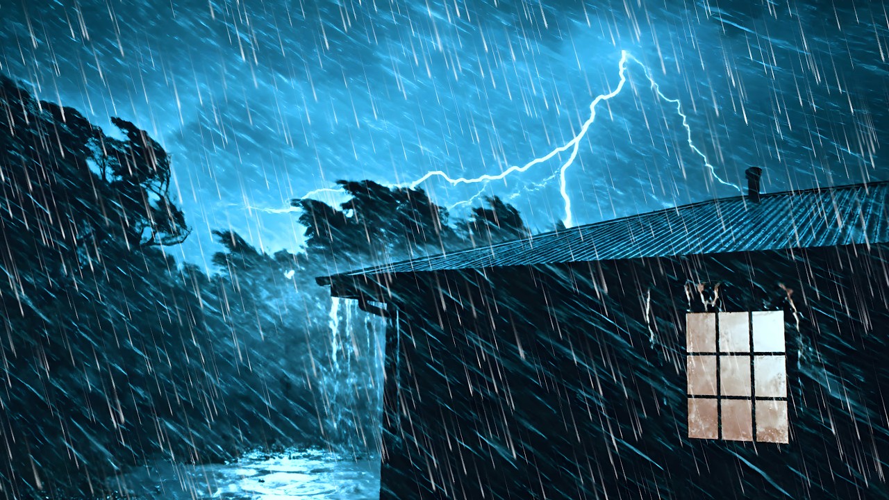 Fall Asleep FAST Tonight 😴 Heavy Rain & Loud Thunder on Tin Roof #97