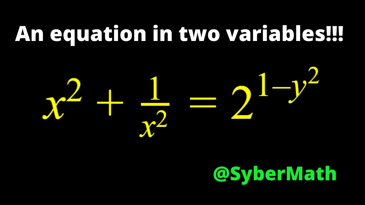 This is not a Diophantine Equation